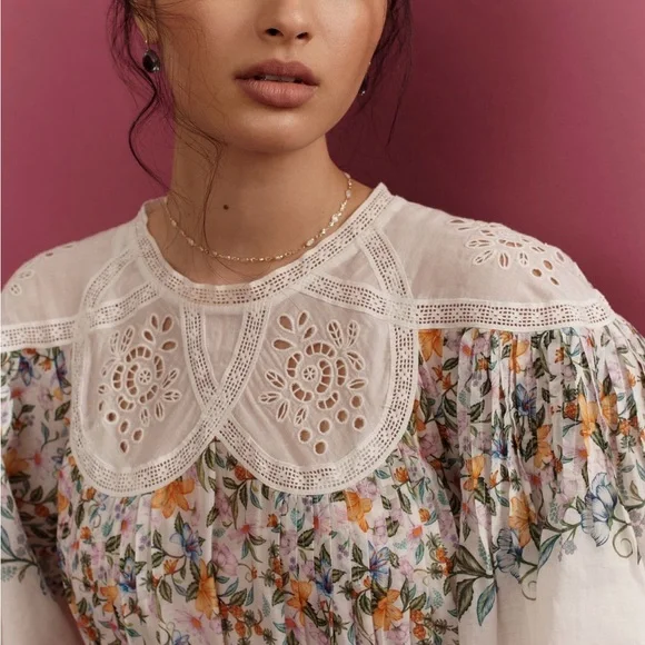 FARM RIO Off-White Sweet Bloom Bouquet Mini Dress - Picture 4 of 7